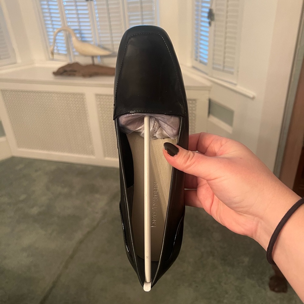 Enzo Angiolini Black Leather Loafer 8.5